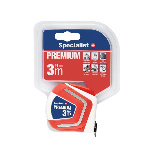 SPECIALIST+ mõõdulint PREMIUM, 3 m x 19 mm