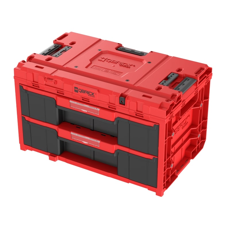 QBRICK ONE tööriistakast 2 sahtliga 2.0 RED -