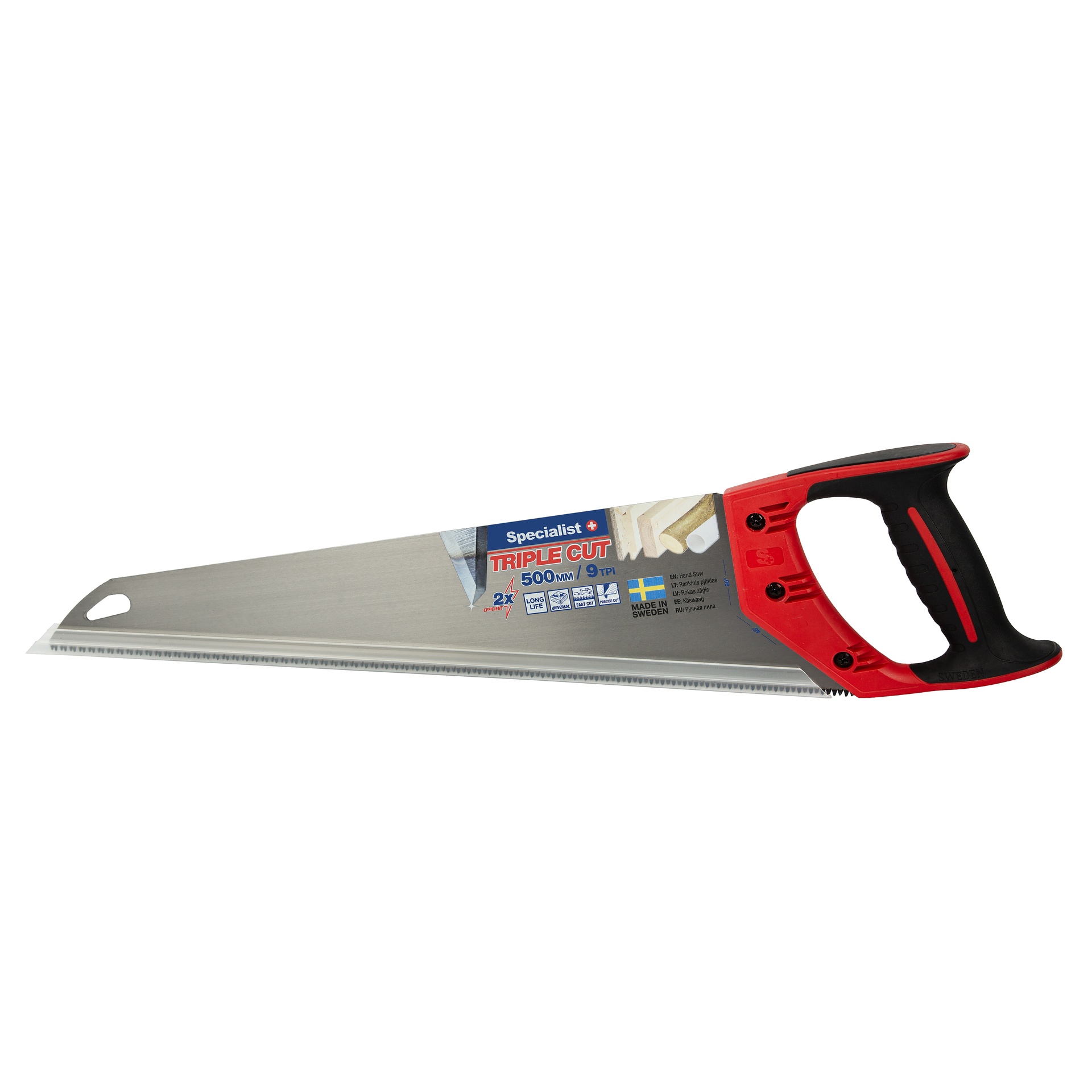 SPECIALIST+ käsisaag TRIPLE CUT 500mm, 9TPI -