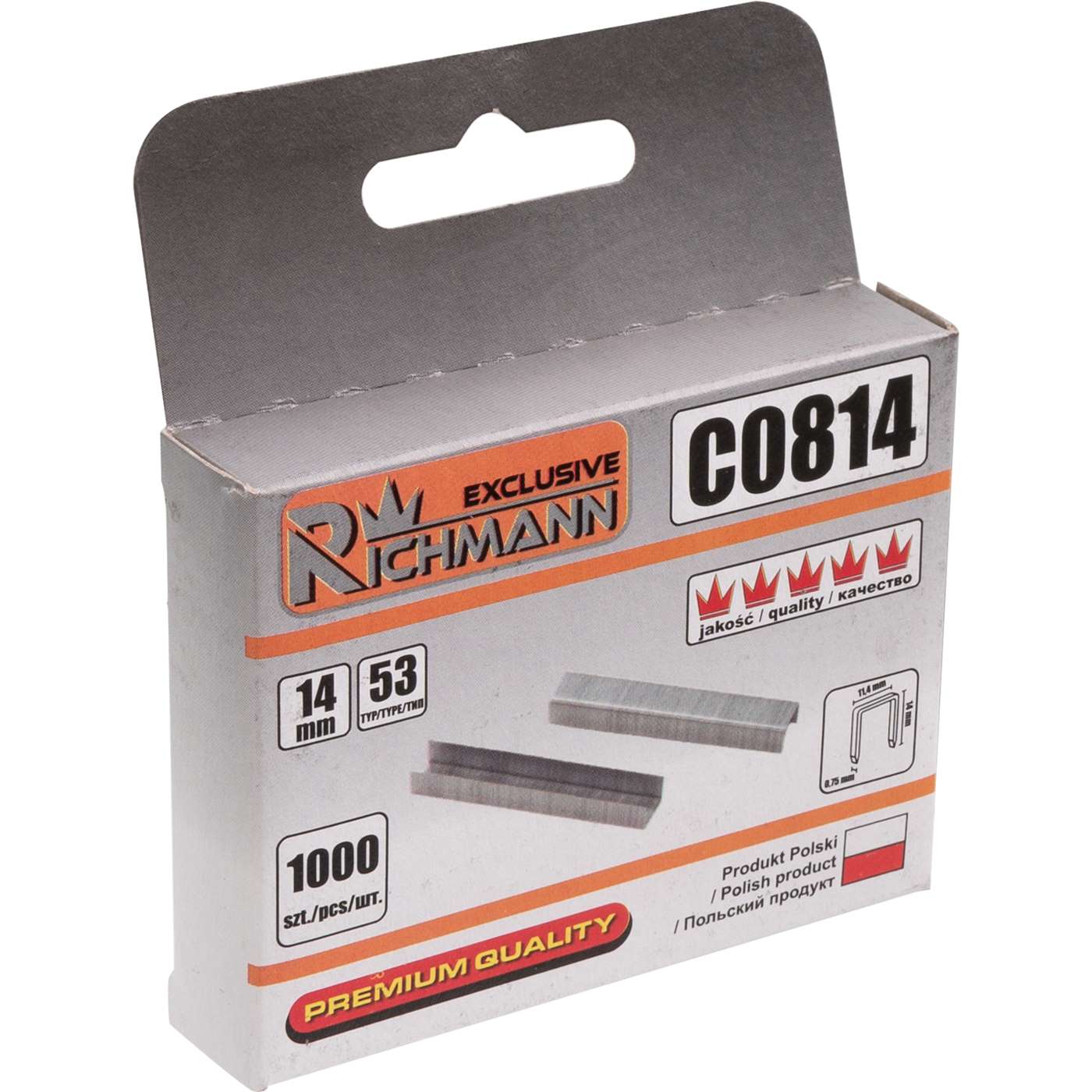 Klambrid 14mm 53 tipo. 1000 tk. -