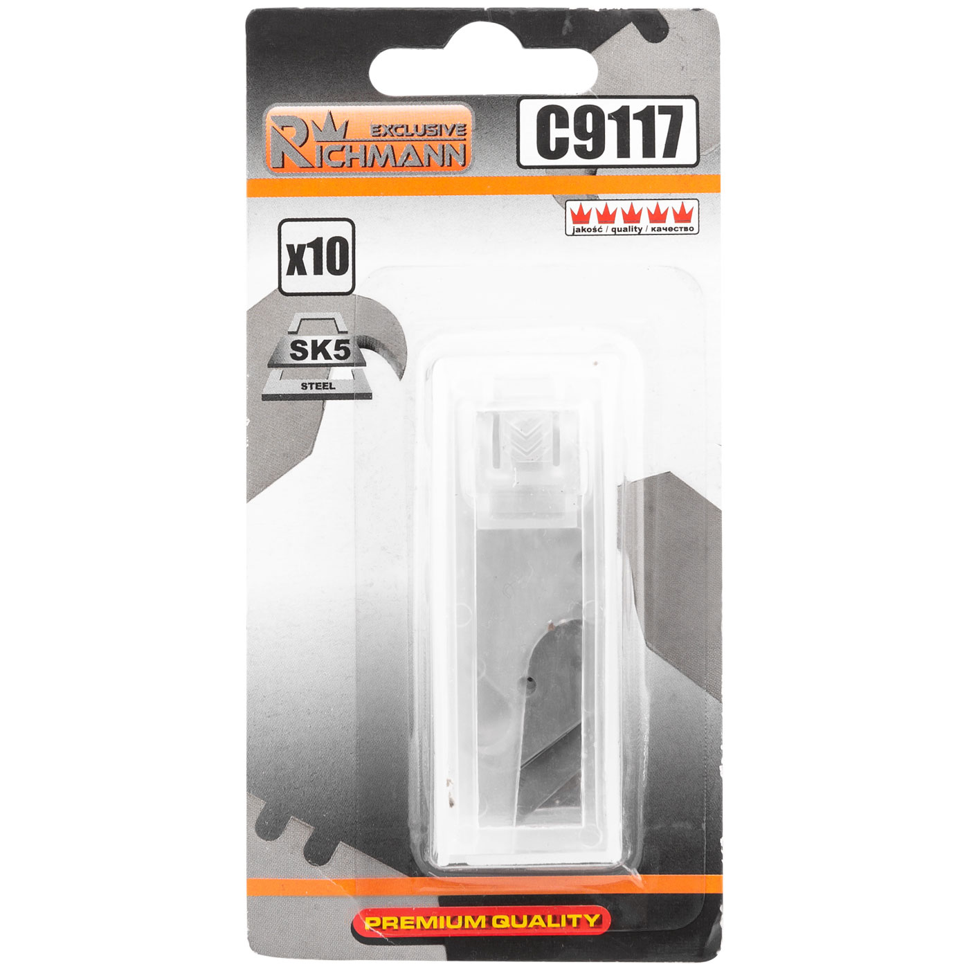 Painutatud trapetsikujuline tera Richmann 10 tk. -