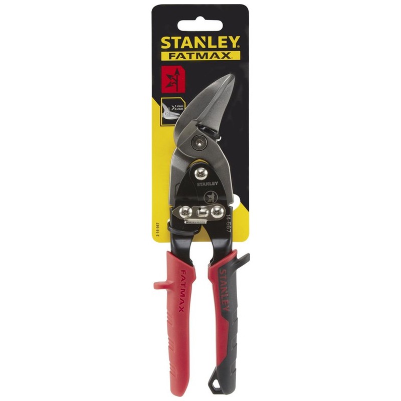 Kairin. žirklės metalui „Stanley" OFF SET SNIPS -
